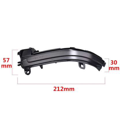 Dynamic Led Side Mirror Turn Signal Lights Indicator, the phpt shows the compatiblity and also the light in function - M-Pure Dynamics