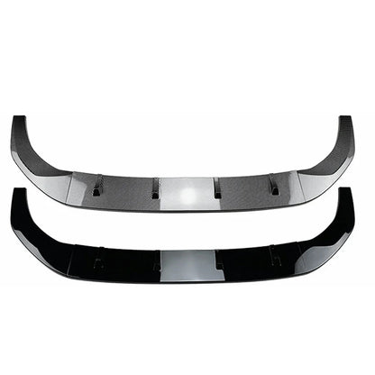 Front Lip for Volkswagen VW Polo MK6, here the photo shows the two types of the front lips the glossy black and the Carbon one - M-Pure Dynamics