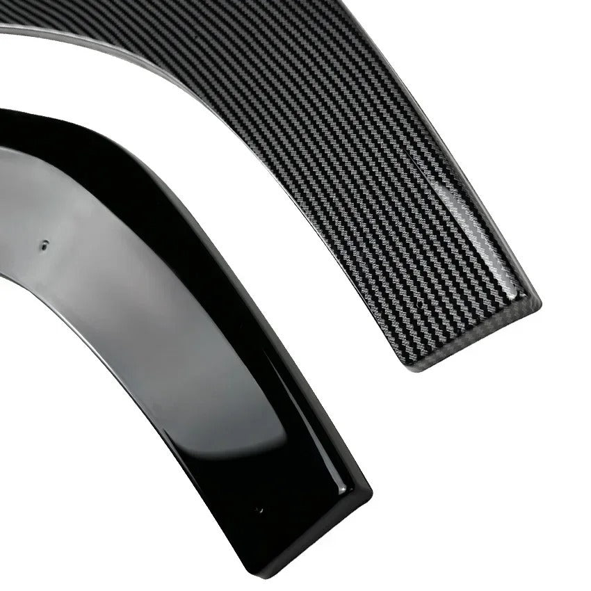 Front Lip for Volkswagen VW Polo MK6, here the photo also shows the two different front lips with the two variants- M-Pure Dynamics