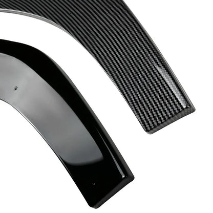 Front Lip for Volkswagen VW Polo MK6, here the photo also shows the two different front lips with the two variants- M-Pure Dynamics