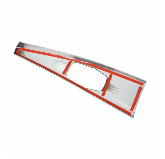 Gearbox Funnel cover in Carbon Fiber Look for Series 3 GT F30 F34 F33 F36 2013 2014 2015 2016 2017 2018, the photo shows the back of the cover showing the adhesive used to install it  - M-Pure Dynamics