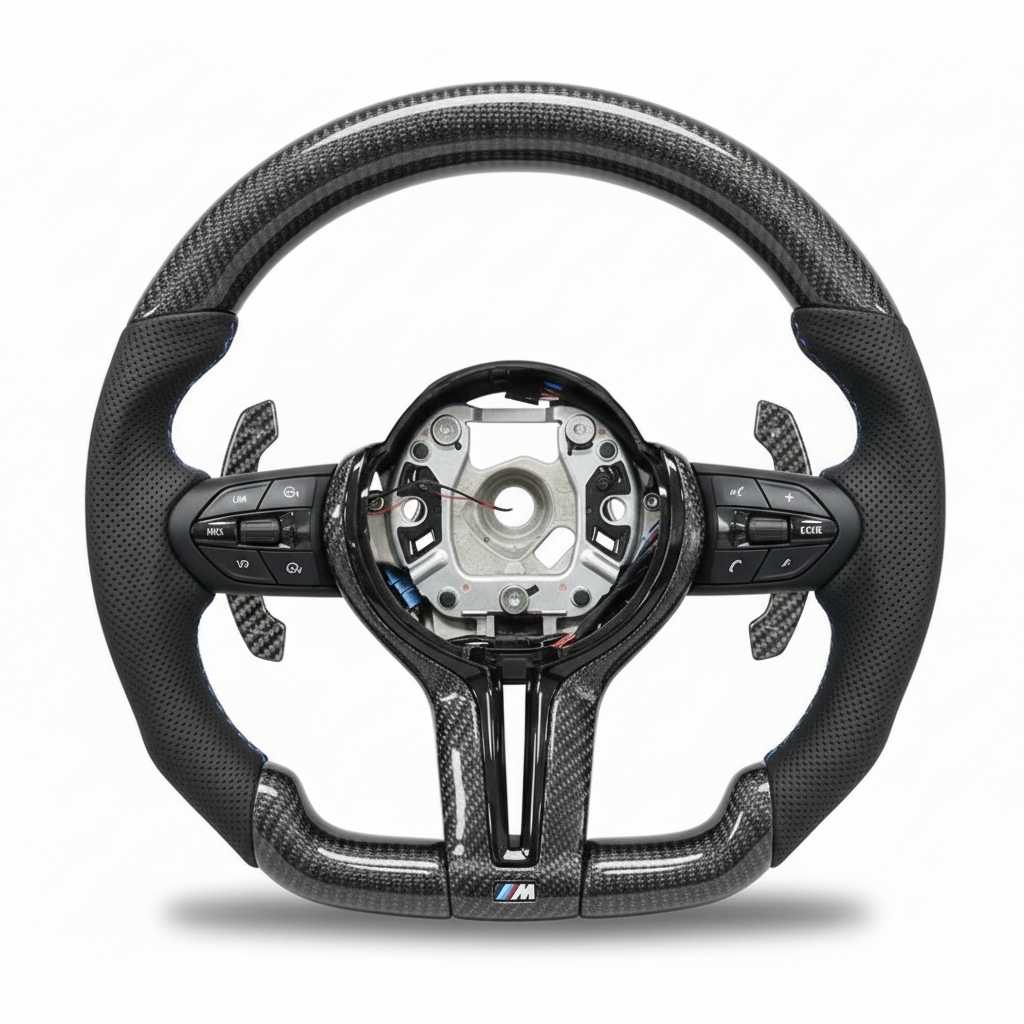 M-Sport Full Carbon & RPM LEDs Steering Wheel Bmw F-Series