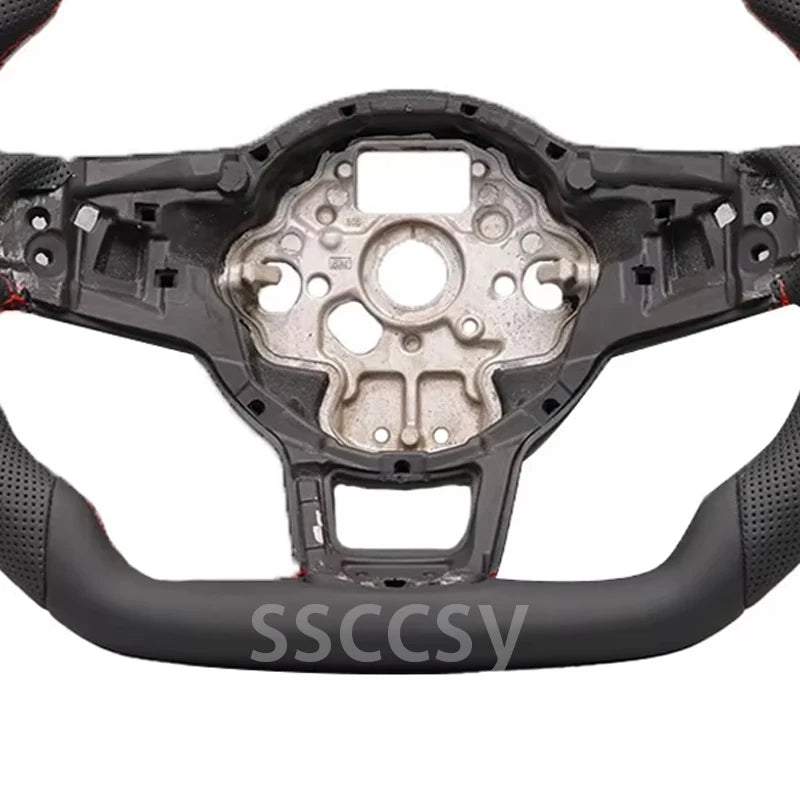 Leather Steering Wheel for Golf 7-7.5 here the photo shows the Leather Steering Wheel Upclose- M-Pure Dynamics