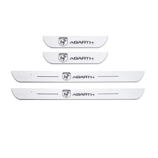 Front and Rear Door LED Sill Plat for Abarth - M-Pure Dynamics