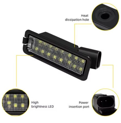 License Plate LED 2pz light for Volkswagen Polo 6N2 9N 6R 6C Passat B6 B7 B8, tje photo shows the specific of the product - M-Pure Dynamics