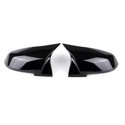 BMW M3 F80 M4 F82 F83 Carbon Fiber Mirror Cover Caps, the photo shows the black color of the mirror caps - M-Pure Dynamics