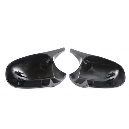 M Style Mirror Cover Caps for BMW Series 1 3 E87 E81 E82 E90 E91 E92 E93 , the photo shows the back of glossy black variant- M-Pure Dynamics