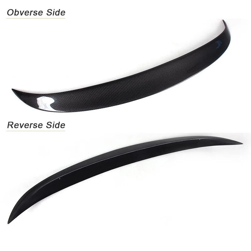 Carbon Spoiler for Volkswagen VW Scirocco Standard Non R 2010-2014.here the photo shows the carbon fiber style of the spoiler with both the front and the back - M-Pure Dynamics