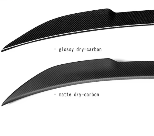 M4 Style Real Dry Carbon Fiber Spoiler for BMW 4 GC Gran Coupe F36 2013 - 2020, the photo here shos the carbon fiber spoiler upclose - M-Pure Dynamics