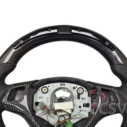 Steering Wheel BMW Carbon for E60-E61-E63 here the photo shows the carbon steerin wheel up close - M-Pure Dynamics