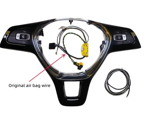 POLO Multifunction Steering Wheel Support OEM:6 c0 959 442 here the photo shows the content of the support with the original air bag wire - M-Pure Dynamics