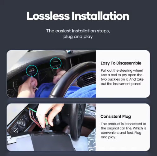 12.3 "1920*720 Car Virtual Cockpit for BMW 3 4 Serie F30 F31 GT-F34 F32 F33 F36 418D, the photo shows how to install the virtual cockpit - M-Pure Dynamics