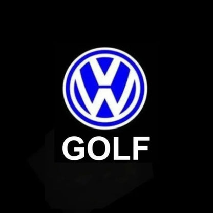 2pz door projector for Golf MK5-6-7-8 and passat B6-B7-B8-B9, the photo shows one of the different styles of the door projectors - M-Pure Dynamics