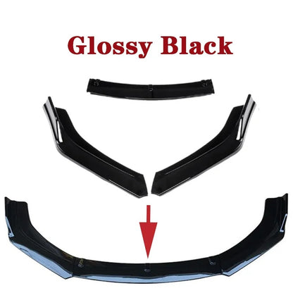 Front Lip Body Kit Volkswagen Scirocco R 2009-2015, here the photo shows the front lip with the Glossy black style - M-Pure Dynamics