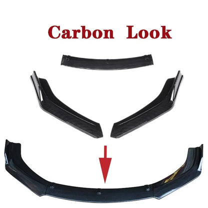 Front Lip Body Kit Volkswagen Scirocco R 2009-2015, here the photo shows the fronti lip with the cabon look - M-Pure Dynamics