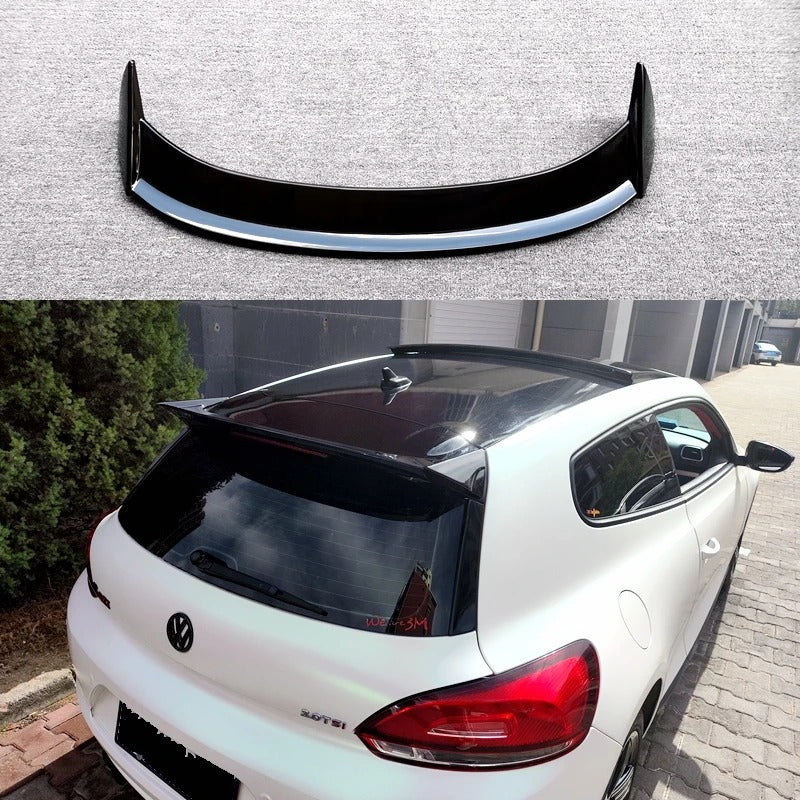 Spoiler Volkswagen VW Scirocco 2009 2010 2011 2012 2013 2014 2015 2016 2017 ABS/Carbon Fiber , the photo here shows the spoiler close up, in this case the Black Color- M-Pure Dynamics