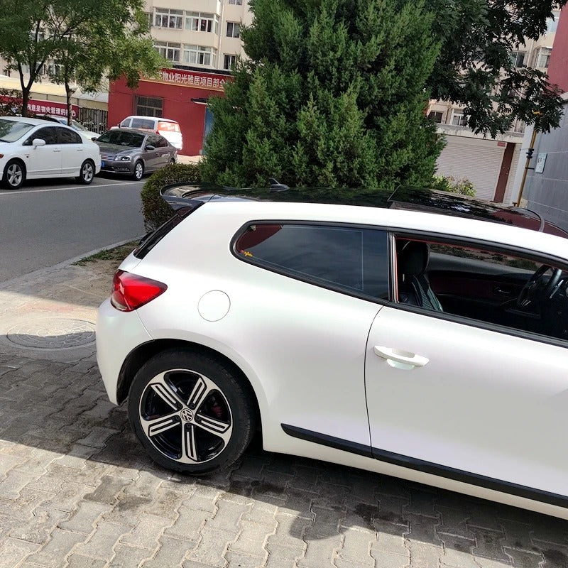 Spoiler Volkswagen VW Scirocco 2009 2010 2011 2012 2013 2014 2015 2016 2017 ABS/Carbon Fiber, the photo here shows the spoiler close up, in this case mounted on a car - M-Pure Dynamics