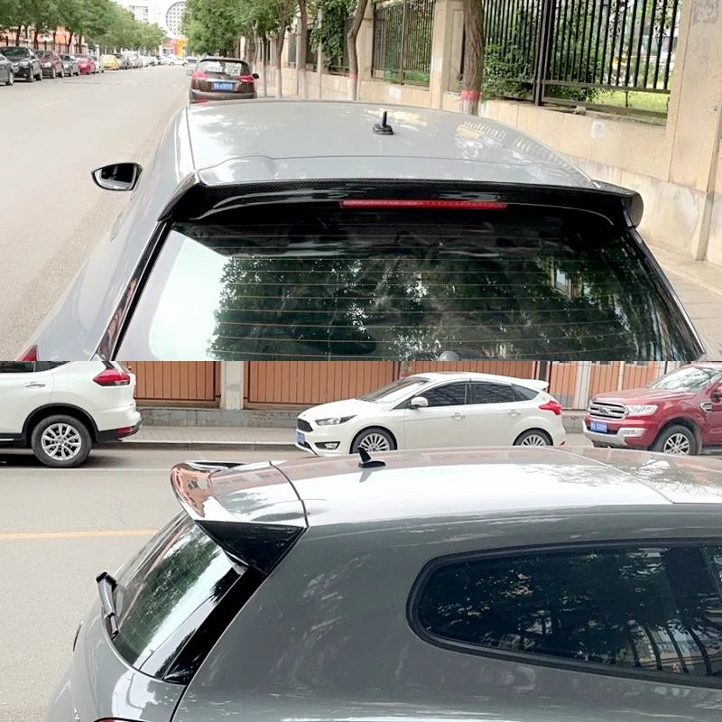 Spoiler Volkswagen VW Scirocco 2009 2010 2011 2012 2013 2014 2015 2016 2017 ABS/Carbon Fiber, the photo here shows the spoiler close up, in this case mounted on a car - M-Pure Dynamics