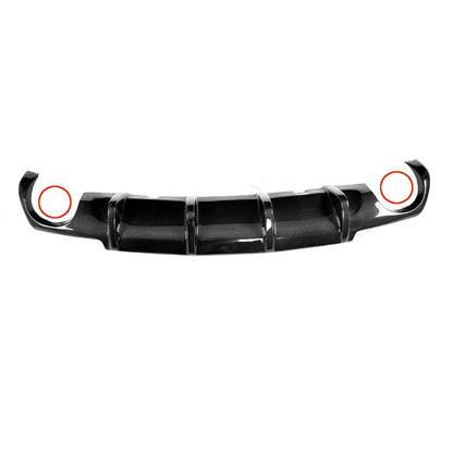Carbon Diffuser Double/Quadruple exhaust forVolkswagen VW Scirocco R20 2009 - 2013 the photo shows the diffuser with double exit- M-Pure Dynamics