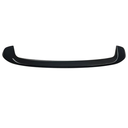 Black car bumper with red and white tape on a white background