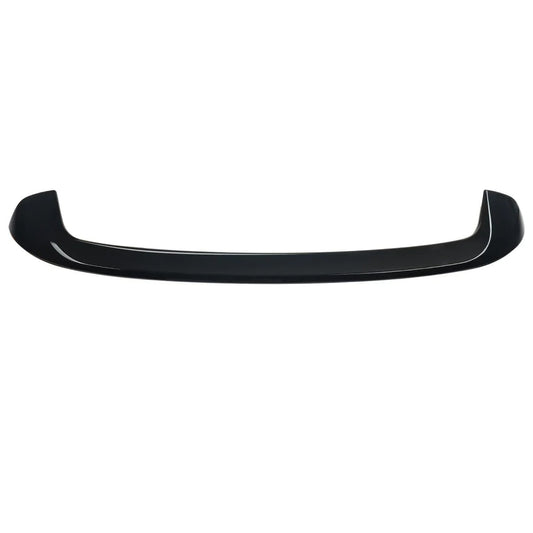 Black car bumper with red and white tape on a white background